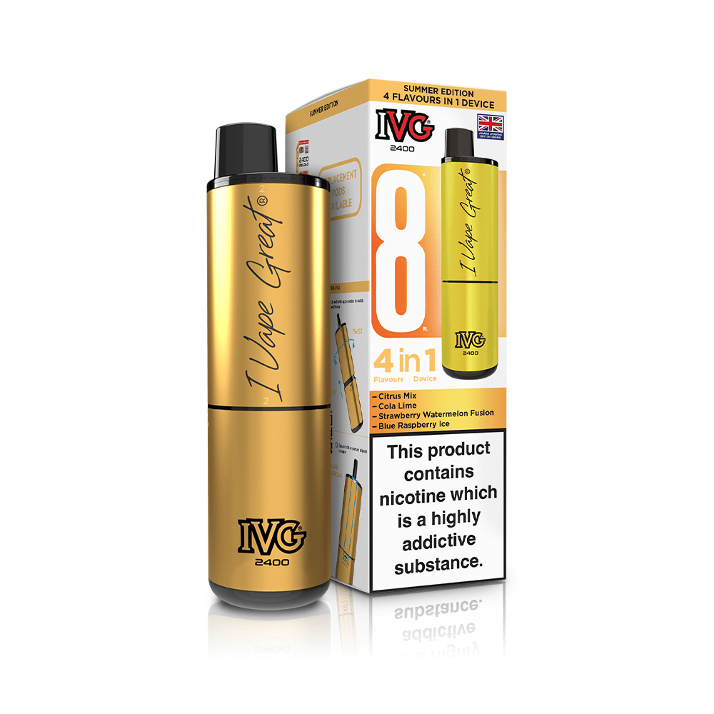 IVG 2400 Rechargeable Vape Pod - 22.99+ Washington Vapes Wholesale