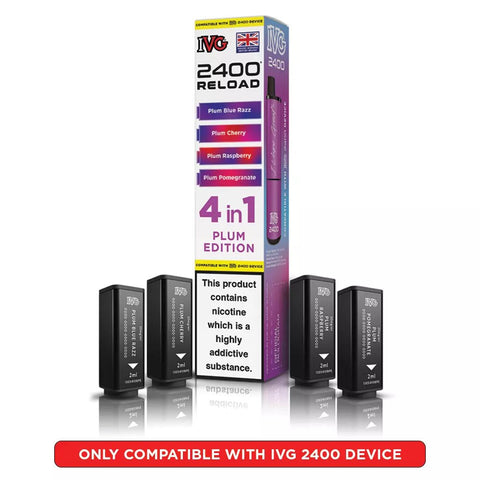 IVG 2400 Reload Prefilled Pods 4 in 1 Edition - (Pack of 5) - Washington Vapes Wholesale