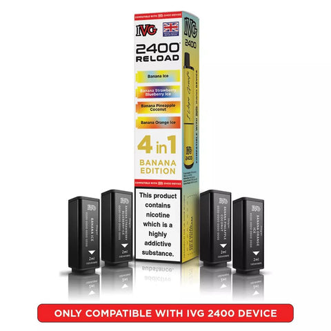 IVG 2400 Reload Prefilled Pods 4 in 1 Edition - (Pack of 5) - Washington Vapes Wholesale