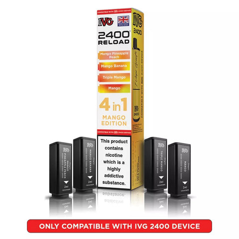 IVG 2400 Reload Prefilled Pods 4 in 1 Edition - (Pack of 5) - Washington Vapes Wholesale