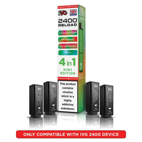 IVG 2400 Reload Prefilled Pods 4 in 1 Edition - (Pack of 5) - Washington Vapes Wholesale