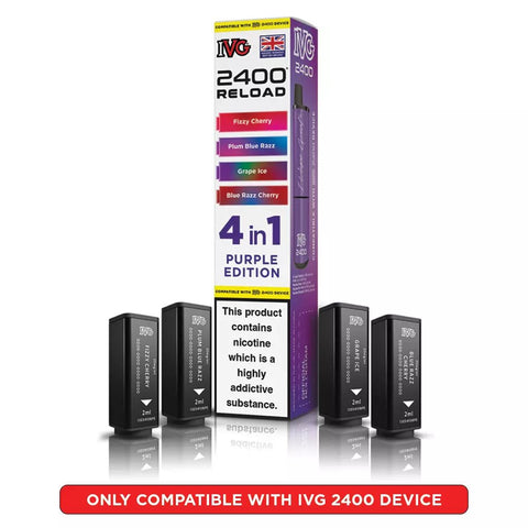 IVG 2400 Reload Prefilled Pods 4 in 1 Edition - (Pack of 5) - Washington Vapes Wholesale
