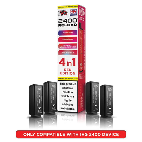 IVG 2400 Reload Prefilled Pods 4 in 1 Edition - (Pack of 5) - Washington Vapes Wholesale