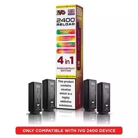 IVG 2400 Reload Prefilled Pods 4 in 1 Edition - (Pack of 5) - Washington Vapes Wholesale