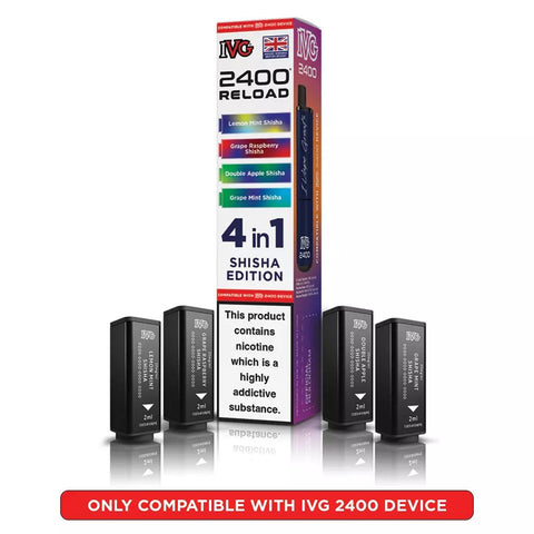 IVG 2400 Reload Prefilled Pods 4 in 1 Edition - (Pack of 5) - Washington Vapes Wholesale