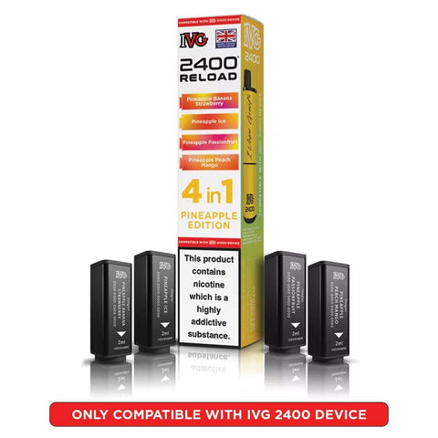 IVG 2400 Reload Prefilled Pods 4 in 1 Edition - (Pack of 5) - Washington Vapes Wholesale