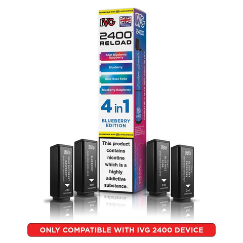 IVG 2400 Reload Prefilled Pods 4 in 1 Edition - (Pack of 5) - Washington Vapes Wholesale