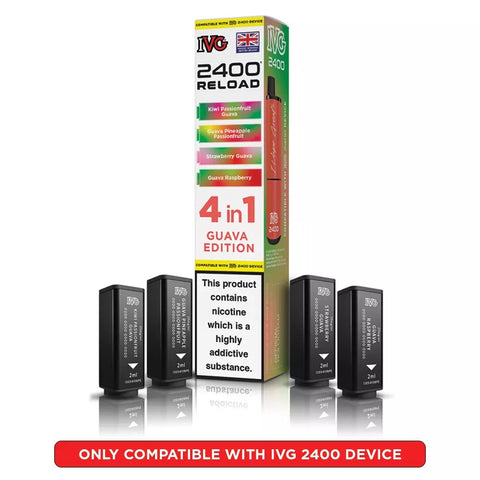 IVG 2400 Reload Prefilled Pods 4 in 1 Edition - (Pack of 5) - Washington Vapes Wholesale