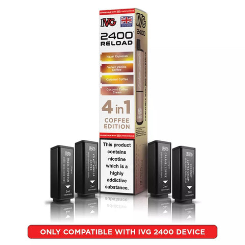 IVG 2400 Reload Prefilled Pods 4 in 1 Edition - (Pack of 5) - Washington Vapes Wholesale