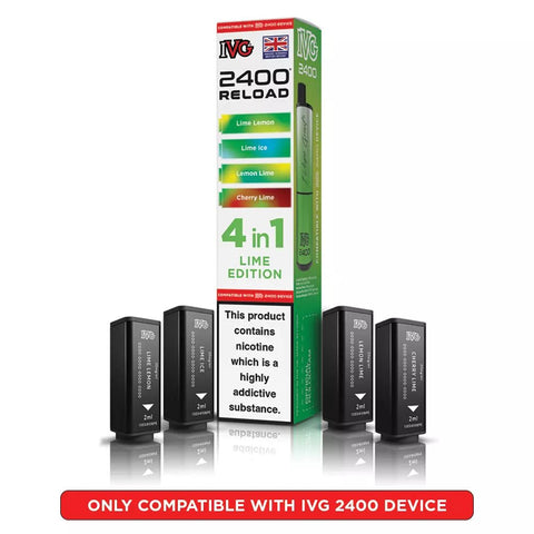 IVG 2400 Reload Prefilled Pods 4 in 1 Edition - (Pack of 5) - Washington Vapes Wholesale