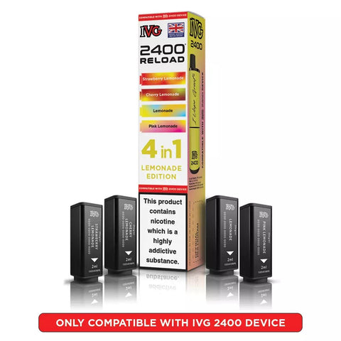 IVG 2400 Reload Prefilled Pods 4 in 1 Edition - (Pack of 5) - Washington Vapes Wholesale