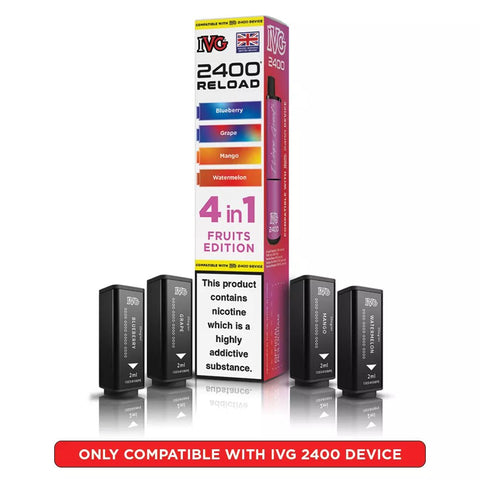 IVG 2400 Reload Prefilled Pods 4 in 1 Edition - (Pack of 5) - Washington Vapes Wholesale