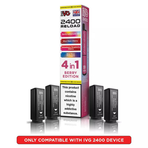 IVG 2400 Reload Prefilled Pods 4 in 1 Edition - (Pack of 5) - Washington Vapes Wholesale
