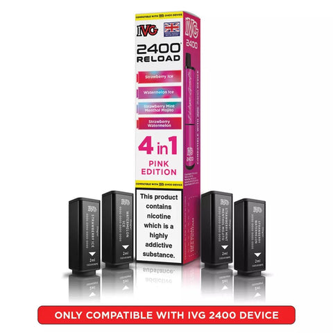 IVG 2400 Reload Prefilled Pods 4 in 1 Edition - (Pack of 5) - Washington Vapes Wholesale