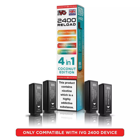 IVG 2400 Reload Prefilled Pods 4 in 1 Edition - (Pack of 5) - Washington Vapes Wholesale