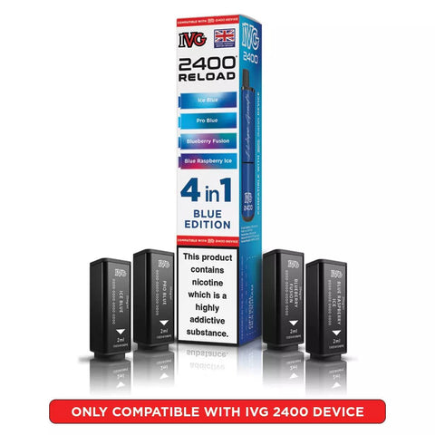 IVG 2400 Reload Prefilled Pods 4 in 1 Edition - (Pack of 5) - Washington Vapes Wholesale