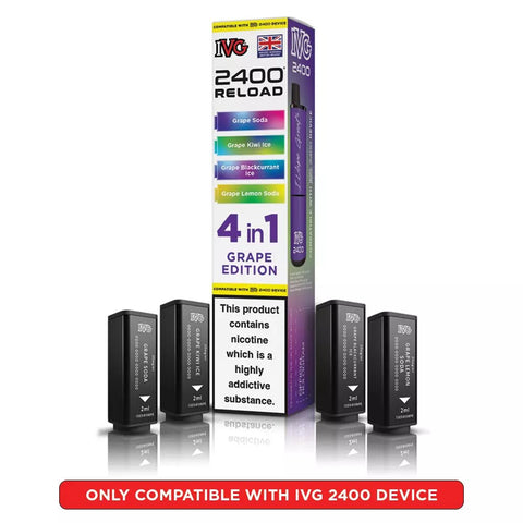 IVG 2400 Reload Prefilled Pods 4 in 1 Edition - (Pack of 5) - Washington Vapes Wholesale