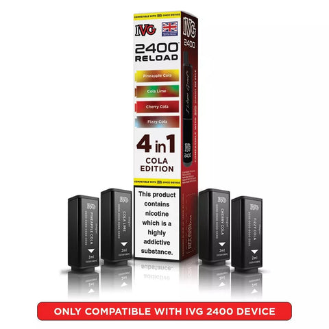 IVG 2400 Reload Prefilled Pods 4 in 1 Edition - (Pack of 5) - Washington Vapes Wholesale