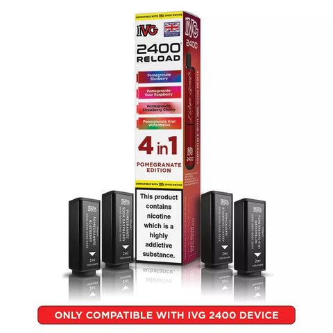 IVG 2400 Reload Prefilled Pods 4 in 1 Edition - (Pack of 5) - Washington Vapes Wholesale