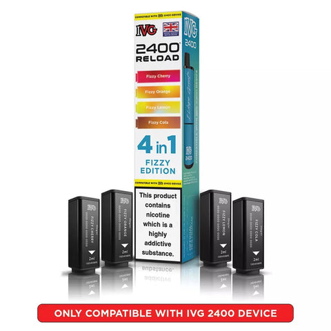 IVG 2400 Reload Prefilled Pods 4 in 1 Edition - (Pack of 5) - Washington Vapes Wholesale