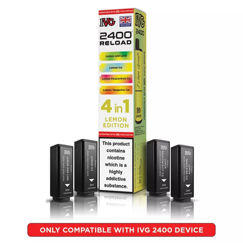 IVG 2400 Reload Prefilled Pods 4 in 1 Edition - (Pack of 5) - Washington Vapes Wholesale