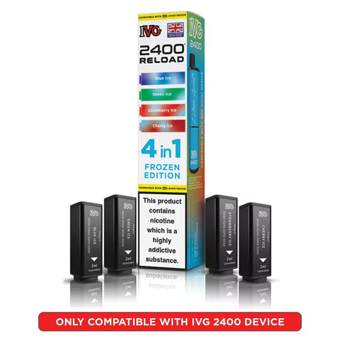IVG 2400 Reload Prefilled Pods 4 in 1 Edition - (Pack of 5) - Washington Vapes Wholesale