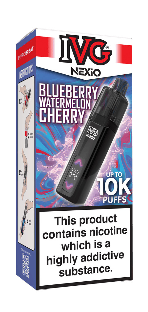 IVG Nexio 10K Rechargeable Vape Kit - (Pack of 5) - Washington Vapes Wholesale