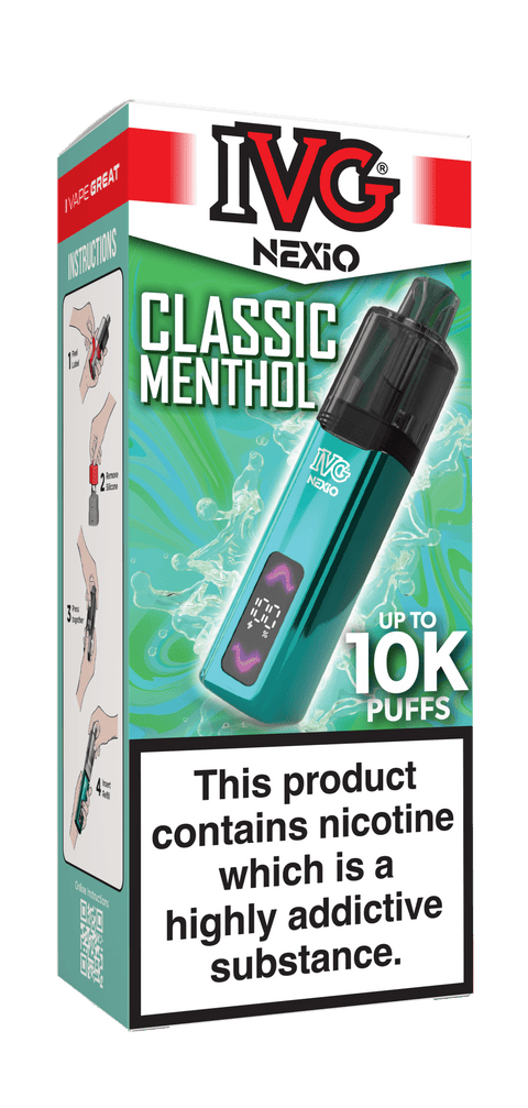 IVG Nexio 10K Rechargeable Vape Kit - (Pack of 5) - Washington Vapes Wholesale