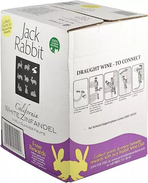 Jack Rabbit White Zinfandel Rosé Wine 75cl – 6 Bottle Case - Washington Vapes Wholesale