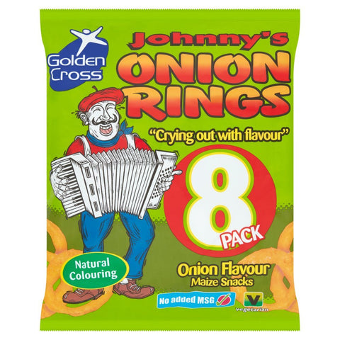 Johnny’s Onion Ring Flavoured Corn Snacks 6x12g - (12 Pack) - Washington Vapes Wholesale