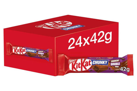 Kit Kat Chunky Crunchy Double Chocolate 42g - (24 Pack) - Washington Vapes Wholesale