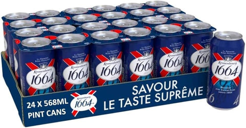 Kronenbourg 1664 568ml Lagar Pints - (Pack of 24) - Washington Vapes Wholesale