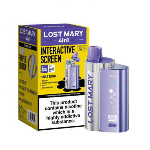 Lost Mary 4 in 1 Prefilled Pod Vape Kit - (Pack of 5) - Washington Vapes Wholesale
