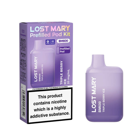 Lost Mary BM600 Rechargeable Prefilled Pod Kit - (Box of 10) - Washington Vapes Wholesale