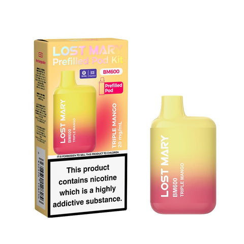 Lost Mary BM600 Rechargeable Prefilled Pod Kit - (Box of 10) - Washington Vapes Wholesale