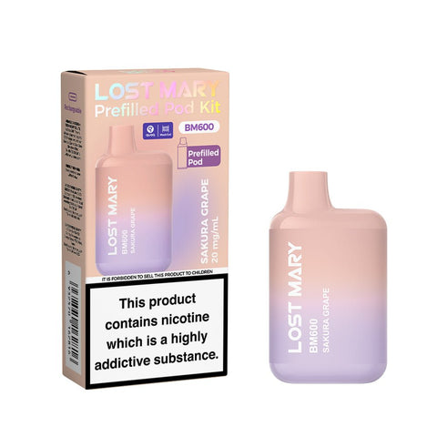 Lost Mary BM600 Rechargeable Prefilled Pod Kit - (Box of 10) - Washington Vapes Wholesale