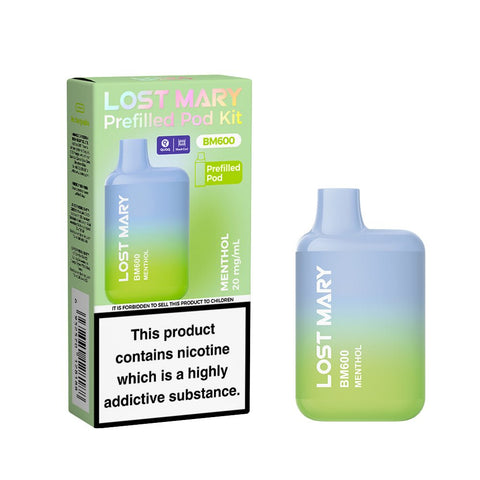 Lost Mary BM600 Rechargeable Prefilled Pod Kit - (Box of 10) - Washington Vapes Wholesale