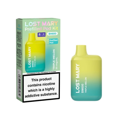 Lost Mary BM600 Rechargeable Prefilled Pod Kit - (Box of 10) - Washington Vapes Wholesale