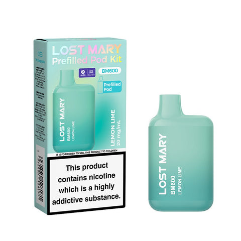 Lost Mary BM600 Rechargeable Prefilled Pod Kit - (Box of 10) - Washington Vapes Wholesale