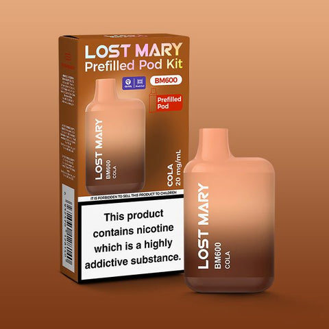 Lost Mary BM600 Rechargeable Prefilled Vape Kit - (Box of 10) - Washington Vapes Wholesale