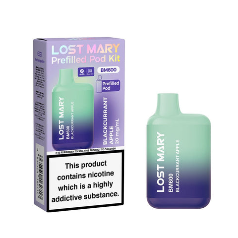 Lost Mary BM600 Rechargeable Prefilled Vape Kit - (Box of 10) - Washington Vapes Wholesale