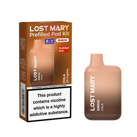 Lost Mary BM600 Rechargeable Prefilled Vape Kit - (Box of 10) - Washington Vapes Wholesale