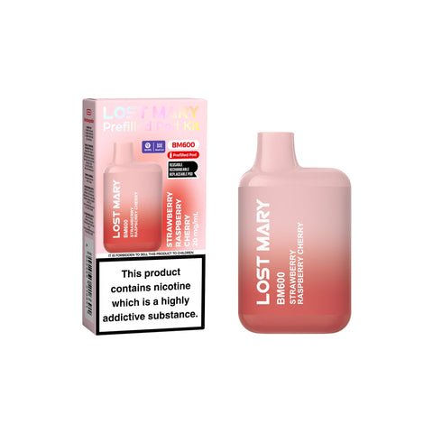 Lost Mary BM600 Rechargeable Prefilled Vape Kit - (Box of 10) - Washington Vapes Wholesale