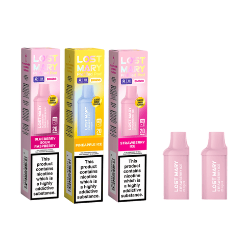 Lost Mary BM600 Replacement Pod Kit - (Box of 10) - Washington Vapes Wholesale