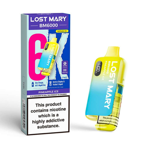 Lost Mary BM6000 Rechargeable Vape Kit - (Box of 5) - Washington Vapes Wholesale