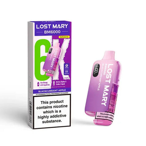 Lost Mary BM6000 Rechargeable Vape Kit - (Box of 5) - Washington Vapes Wholesale