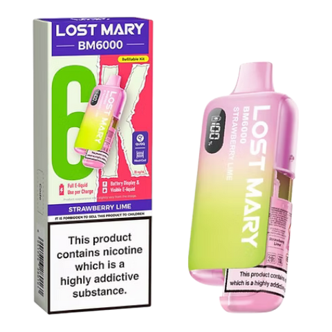 Lost Mary BM6000 Rechargeable Vape Kit - (Box of 5) - Washington Vapes Wholesale