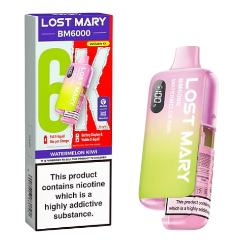 Lost Mary BM6000 Rechargeable Vape Kit - (Box of 5) - Washington Vapes Wholesale