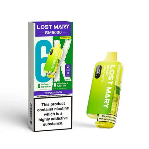 Lost Mary BM6000 Rechargeable Vape Kit - (Box of 5) - Washington Vapes Wholesale