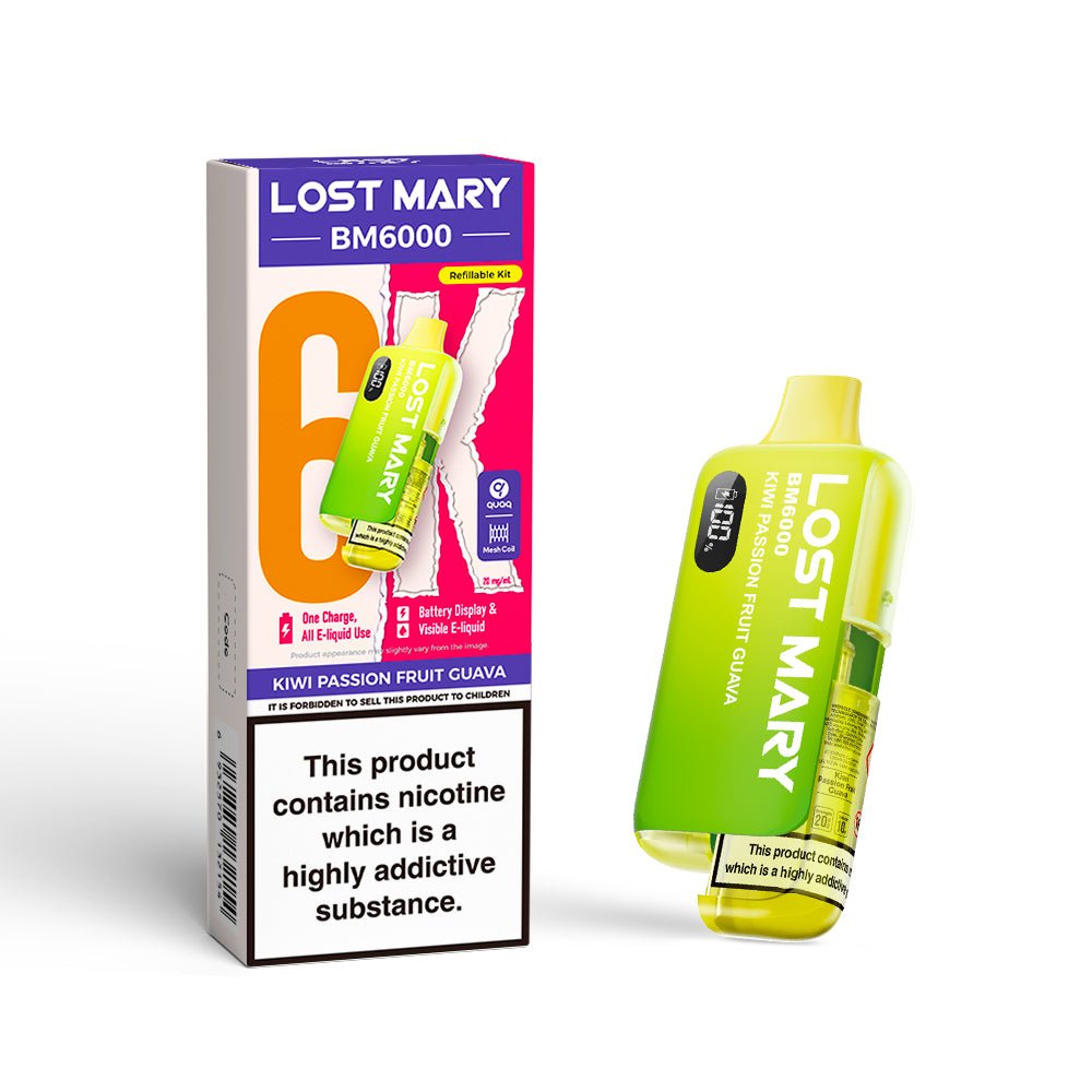 Lost Mary BM6000 Rechargeable Vape Kit - 21.00+ Washington Vapes Wholesale